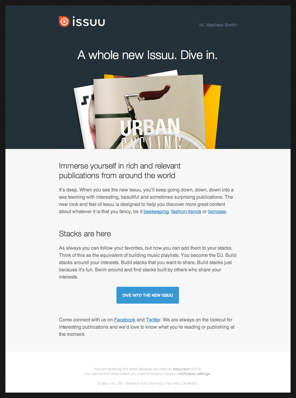 Issuu - Newsletter - Beautiful Email Newsletters